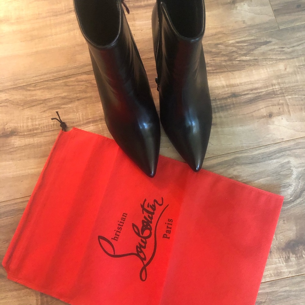 Red Bottom ankle boots. New with Dustbag included!